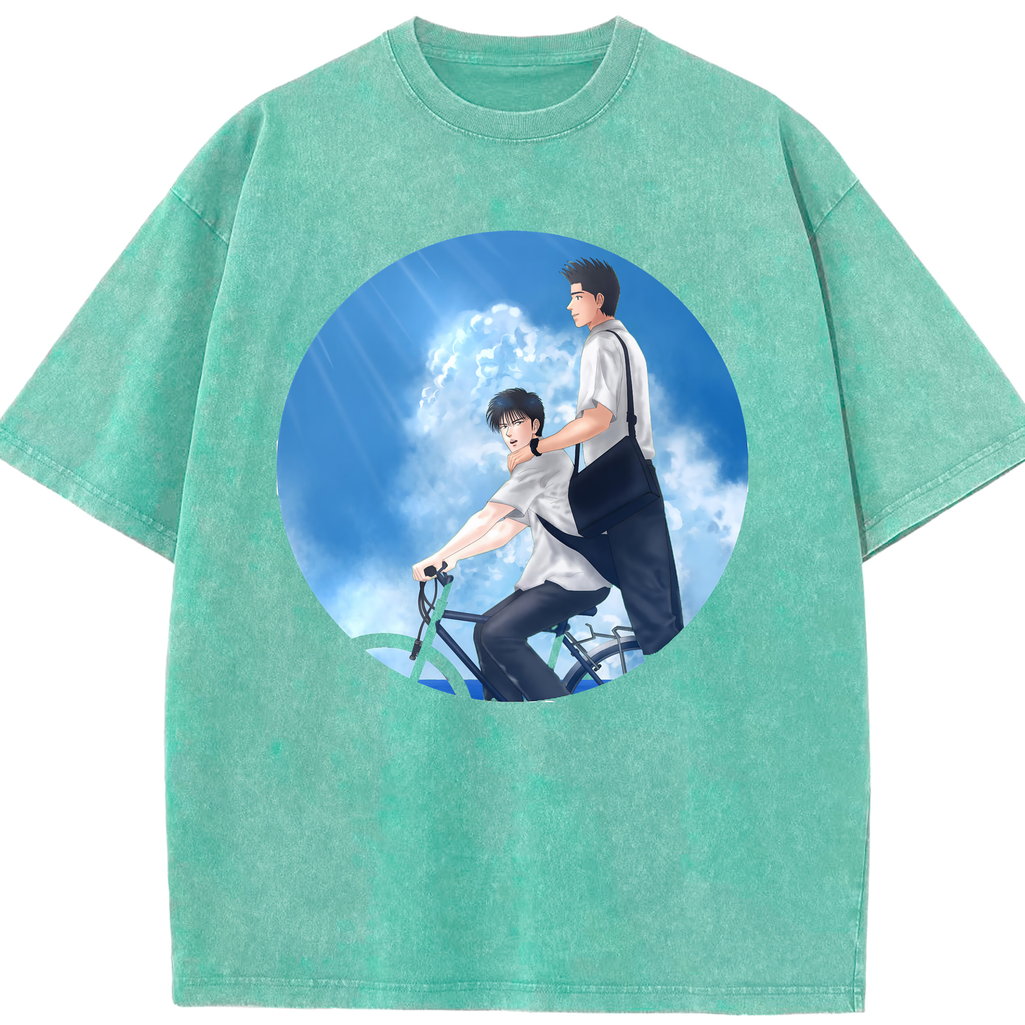（画像用） SLAM DUNK／スラムダンク 綿100% ヴィンテージ風 半袖Tシャツ（フロントプリント）